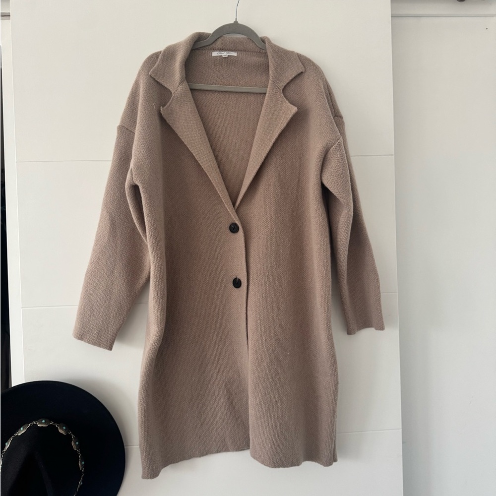 Tan Knit oversized Sweater